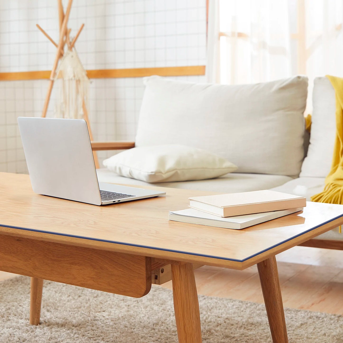 2mm Rechteckiger Tischfilm Kristallklar PVC Transparent