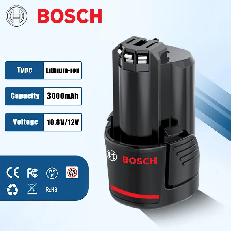 Bosch 12V 2.0Ah BAT411 - Lithium-Ion Rechargeable Battery Charger Collection