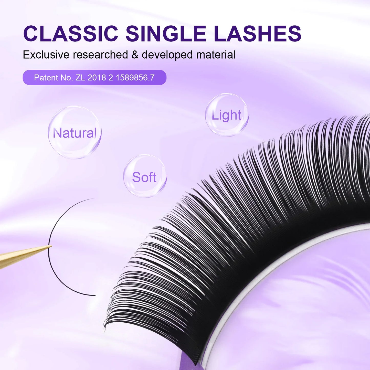 NAGARAKU Premium Faux Mink Individual Eyelash Extension Supplies Lashes Natural Soft Mink Eyelash Makeup Classical Eyelashes