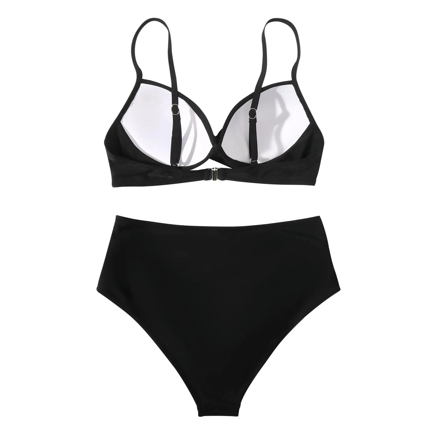 Vintage High Waist Bikinis: Push Up Schwimmbekleidung Bedruckt - Frauen Schwimmanzug Damen Strandmode Sommer Bademode Retro-Charme