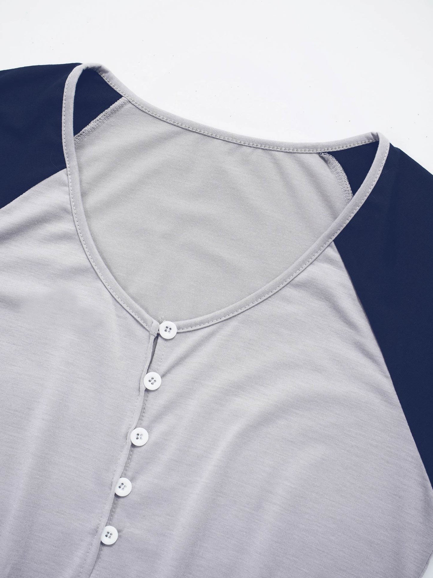 Schwangere Frauen Kurz Ärmel Casual Kleid 2025 - Rund Hals Knopf Verschluss Patchwork - Locker Stillen Kleider Mutterschaft Kostüm