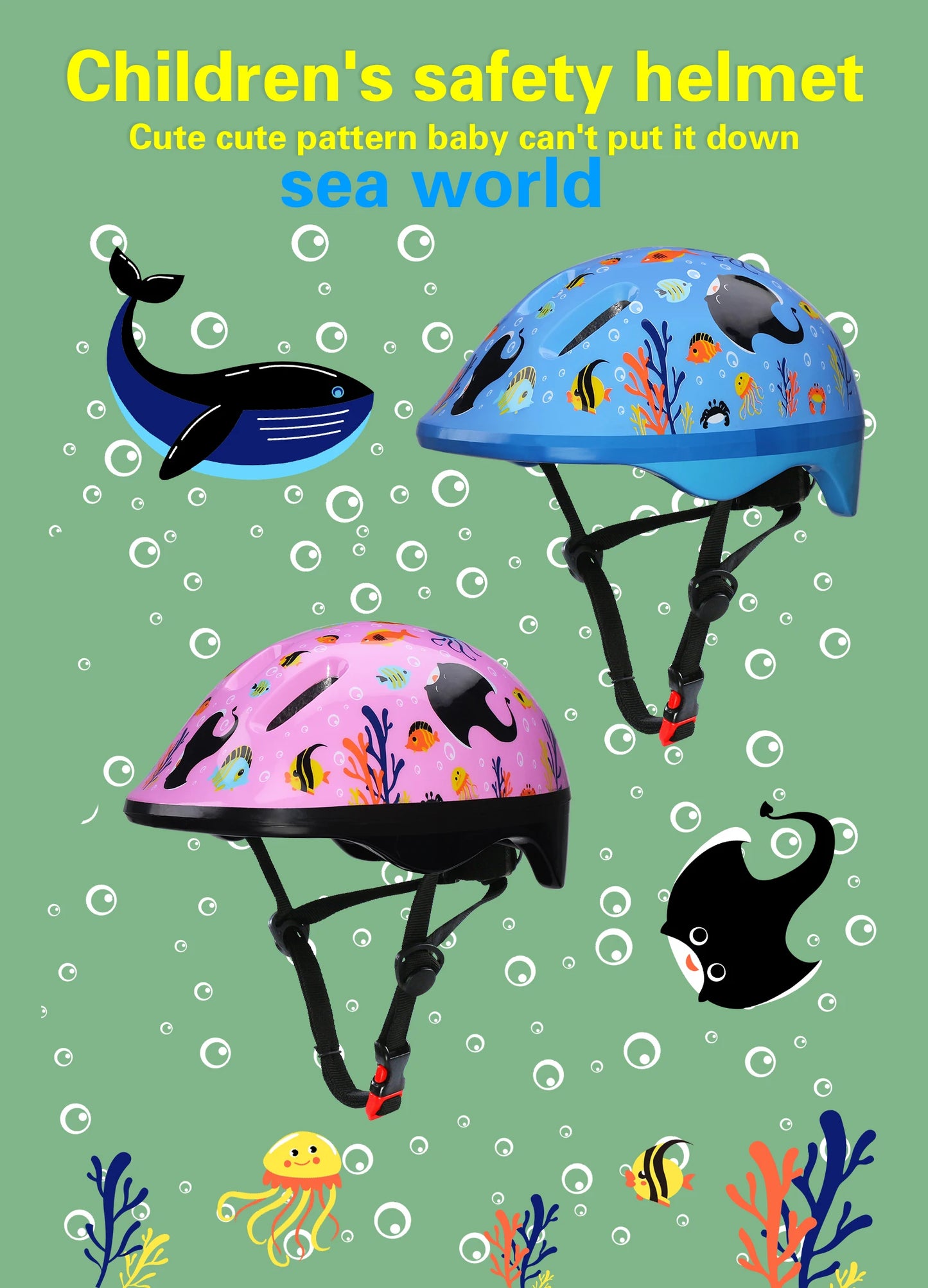 Bicycle/Skateboard Helmet for Kids Adjustable Helmet, Toddler Kids Ages 2-9 Boys Girls, Multi-Sport Safety Cycling Skating.