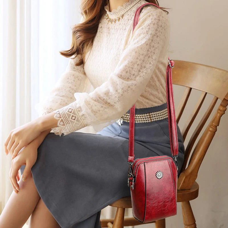 Modisch Und Vielseitig Handy Tasche, Neue Casual Schulter Crossbody Kleine Tasche, Künstlerisch Retro Mini Tasche Für Frauen