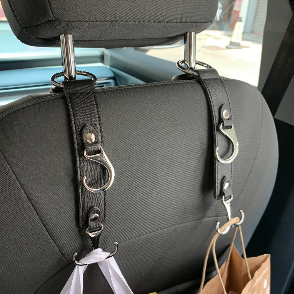 Multifunctional Car Seat Back Hook Universal Auto Electric Bike Storage Good Hanging Hooks Creative Storage Hook Car Decorations