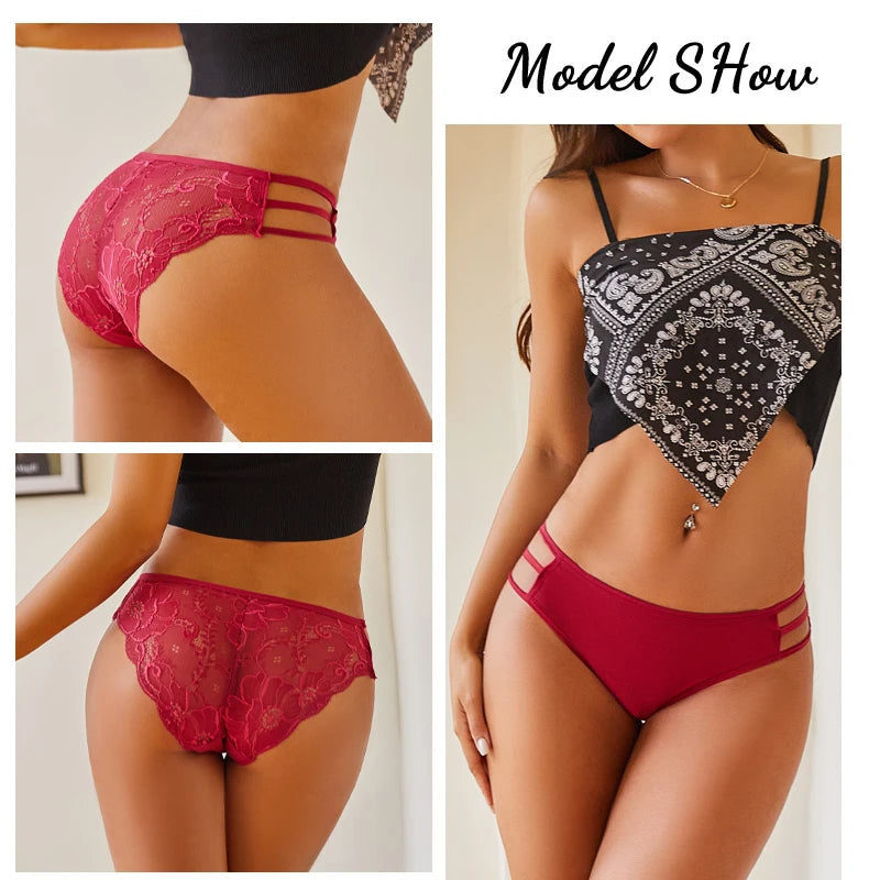 All Of Me N667 Spitzenwäsche Low Waist - 7er Set Viskose