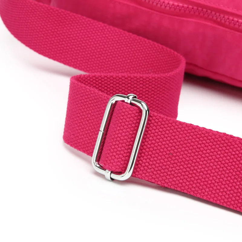 Waterproof Crossbody Bag for Women - Stylish Multi-Pocket Casual Shoulder Bag for Travel - Lightweight Canvas Messenger Bag