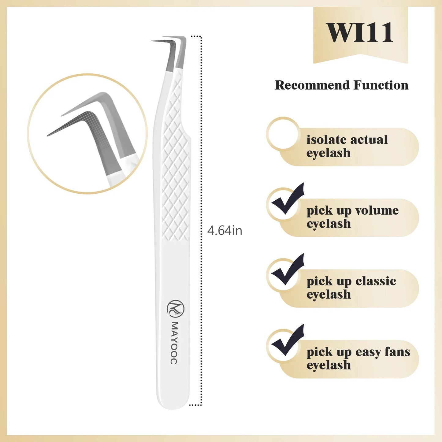 Eyelash Extensions Tweezers  With Fiber Tips Lash Artists High Precision Superhard Anti-Static Tweezer Makeup Tools Custom Logo