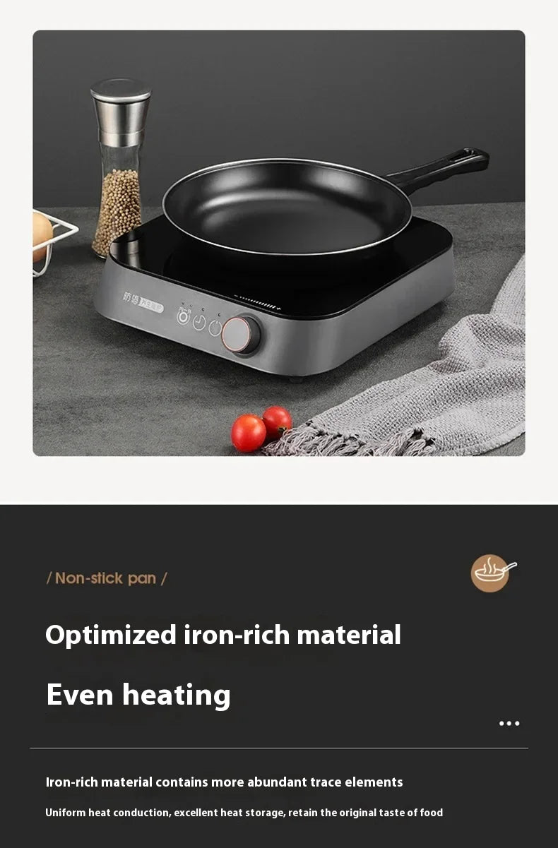 Chef Gusseisen Pfannen Set - 20/25/30cm Antihaft Induktion