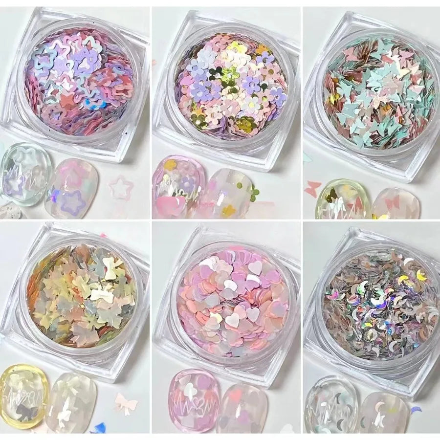 Choice Dopamine Schmetterling Holo - 6 Stk Nagel Sticker