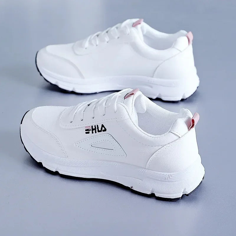 White Shoes for Women Sneakers 2024 Breathable Women's Sports Shoes Outdoor Walking Flats Woman Spring Casual Shoe Lady Sneaker