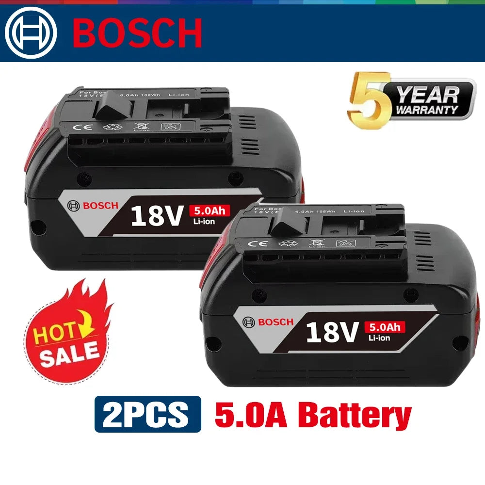 Original 18V Bosch Replacement Battery For Bosch 18V Professional Systeem Draadloze Tools Bat609 Bat618 Gba18v80 21700 Cell