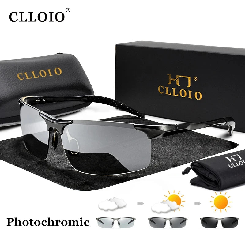 CLLOIO Aluminum Photochromic Sunglasses