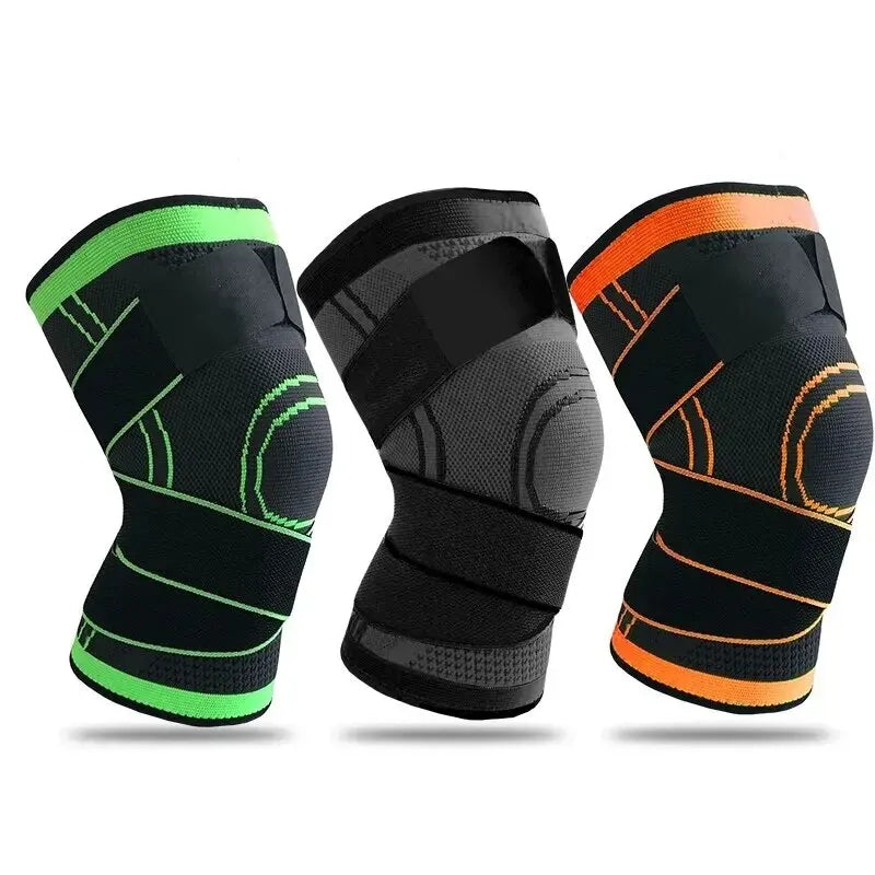 Knieschützer 2025: 1pc Adjustable Knee Guard Knee Support Braces - Compression Protection Sleeves Sport Running Basketball Squats Fitness Workout Collection