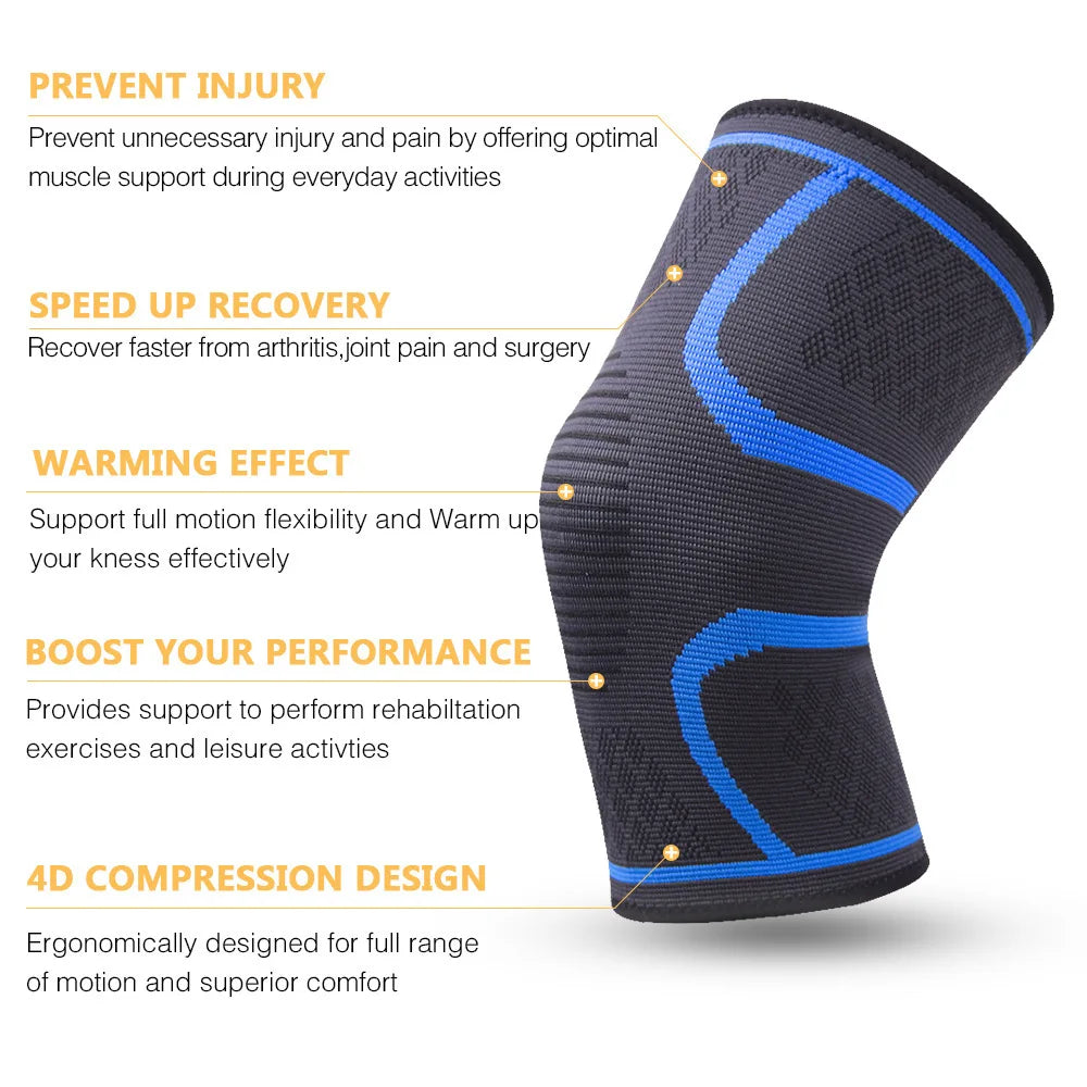 Knee Pad-Protective Knee Braces for Running Cycling,Stay Comfortable,Shock-Absorbing,Breathable, Adjustable and Anti-Slip