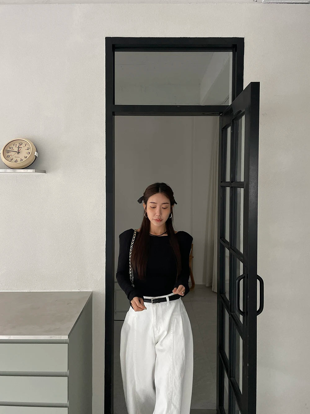 Jeans Spring Summer Long Wide Leg Pant Women High Waist Fashion Casual Korean Style Ladies Trousers Loose Pleated Woman Pants