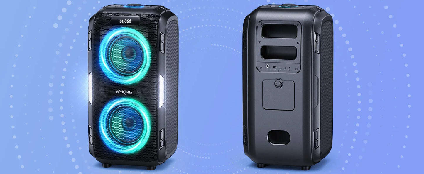 Party-Lautsprecher 2025: W-KING 250W PEAK Bluetooth - 120dB Massive Bass V5.3 Boombox Wireless Collection