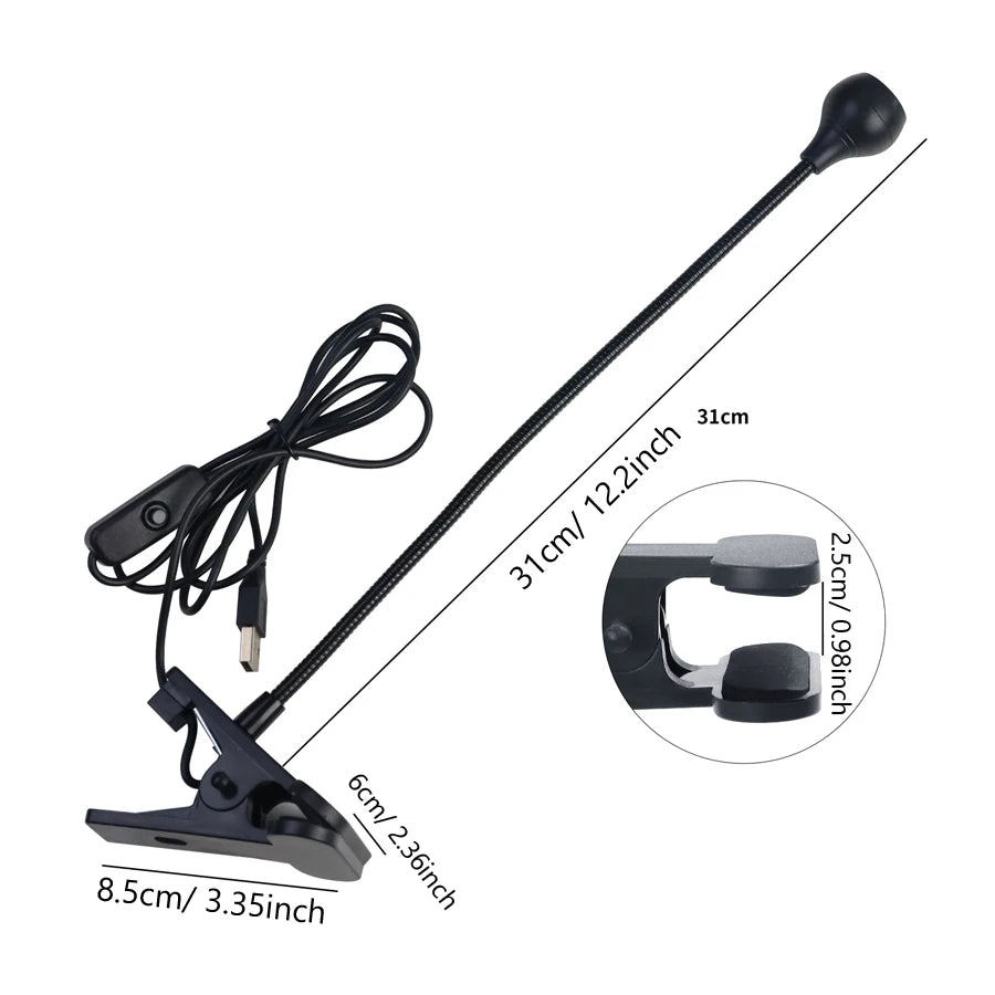 Lampă UV cu gel Art Lalic Qt0616 - tub flexibil cu clips LED de 5W