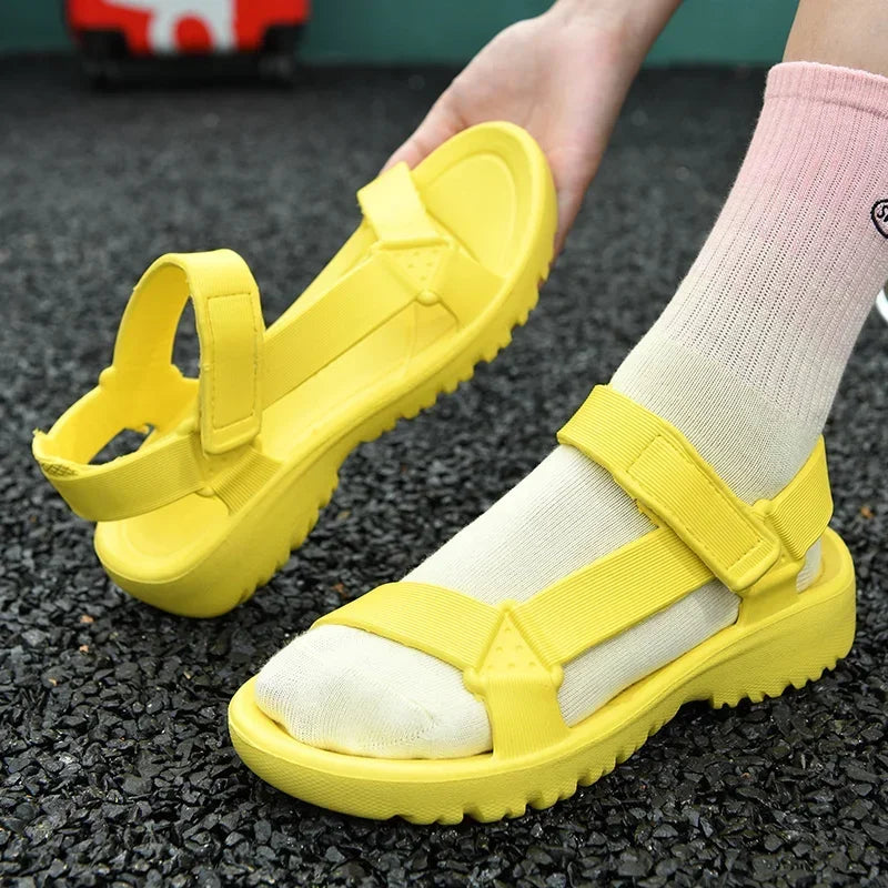 Sommer-Sandalen 2025: Womens Sandals Summer Trend Anti-slip Wear-resistant - Lightweight EVA Flat Sandals Women Outdoor Beach Shoes Collection