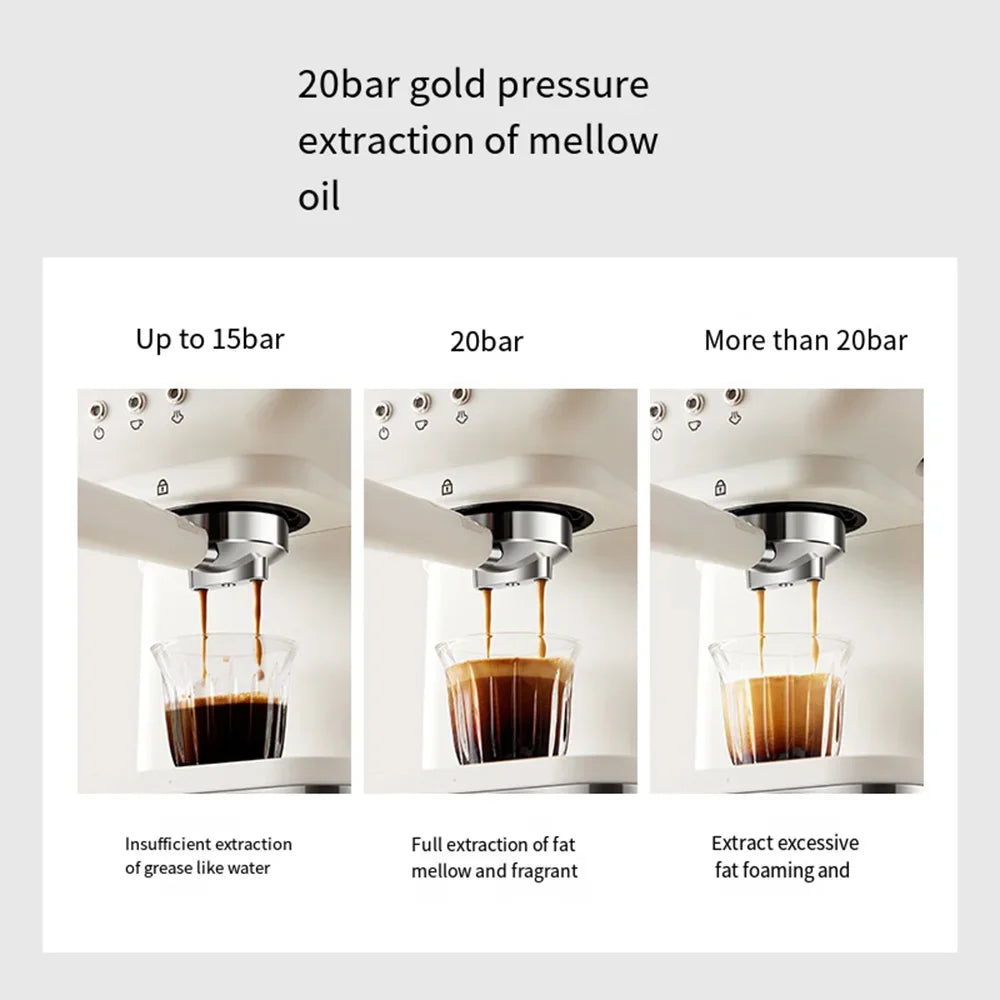 Houselin Espresso Machine 20 Bar, Professional Espresso Maker Cappuccino Machine with Steam Milk Frother