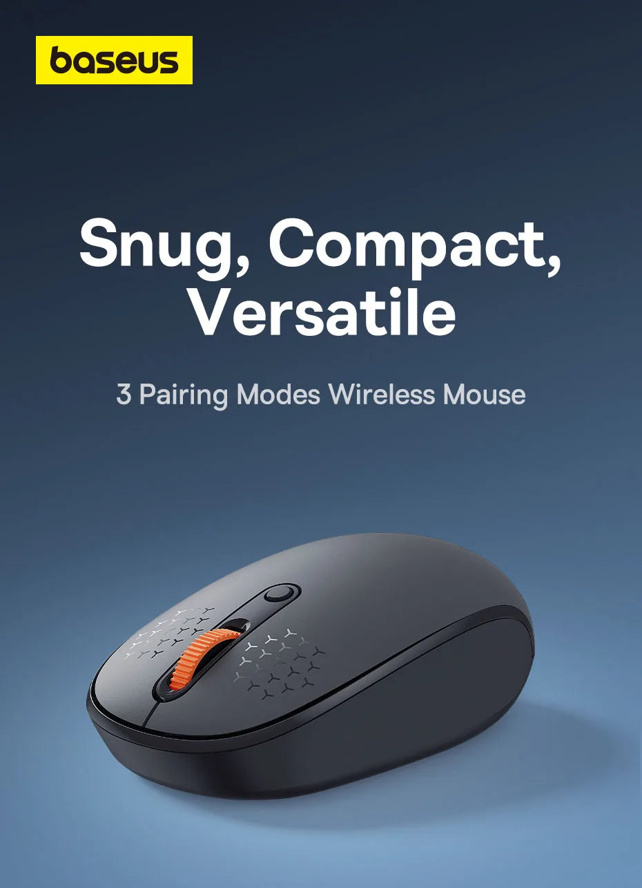 Baseus Maus 1600DPI Silent - Bluetooth/2,4GHz, kompakt