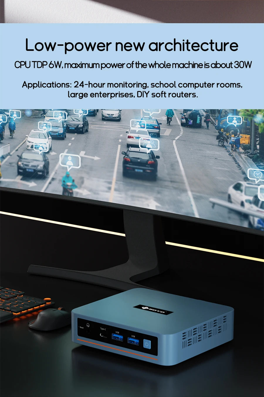 SOYO M2 Plus V1 Intel N100 - 16 GB, 3,4 GHz, Compact