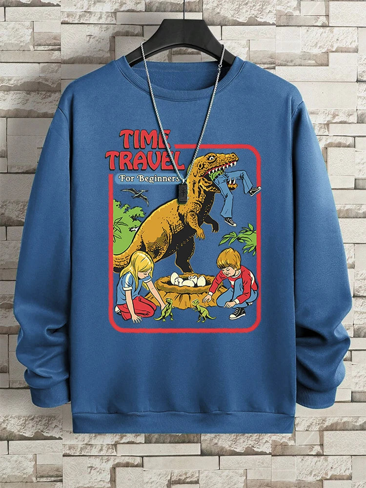 Teekossc Sweatshirt Harajuku Druck-M L, Polyester, O-Kragen