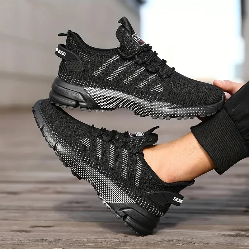 Men's Sneakers Running Shoes for Men Lightweight High Quality Mens Shoes Mesh Casual Sneaker Lace-Up Summer Sports Tennis Shoe