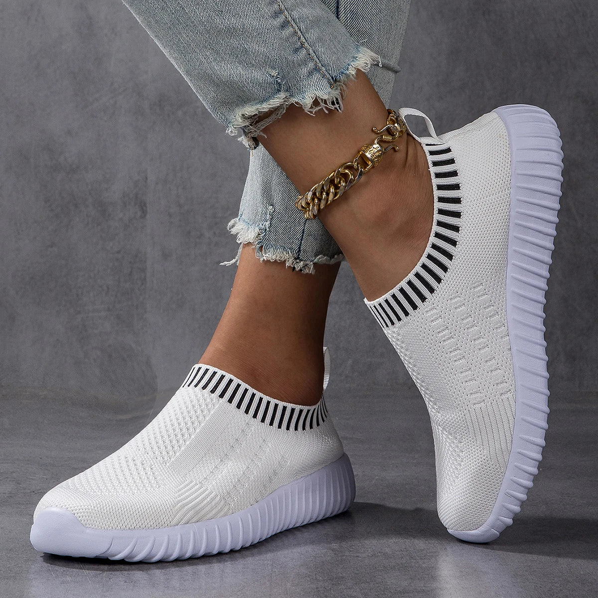 Frauen Sneakers Flach Boden Outdoor Casual Sport Einzel Schuhe Komfortabel Sommer Mesh Leicht Vulkanisiert Walking Schuhe