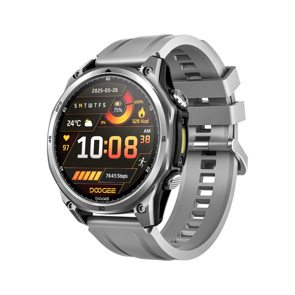 DOOGEE Anywise W1 AMOLED - Akkulaufzeit 18 Tage, Bluetooth 5.3, 1,43 Zoll