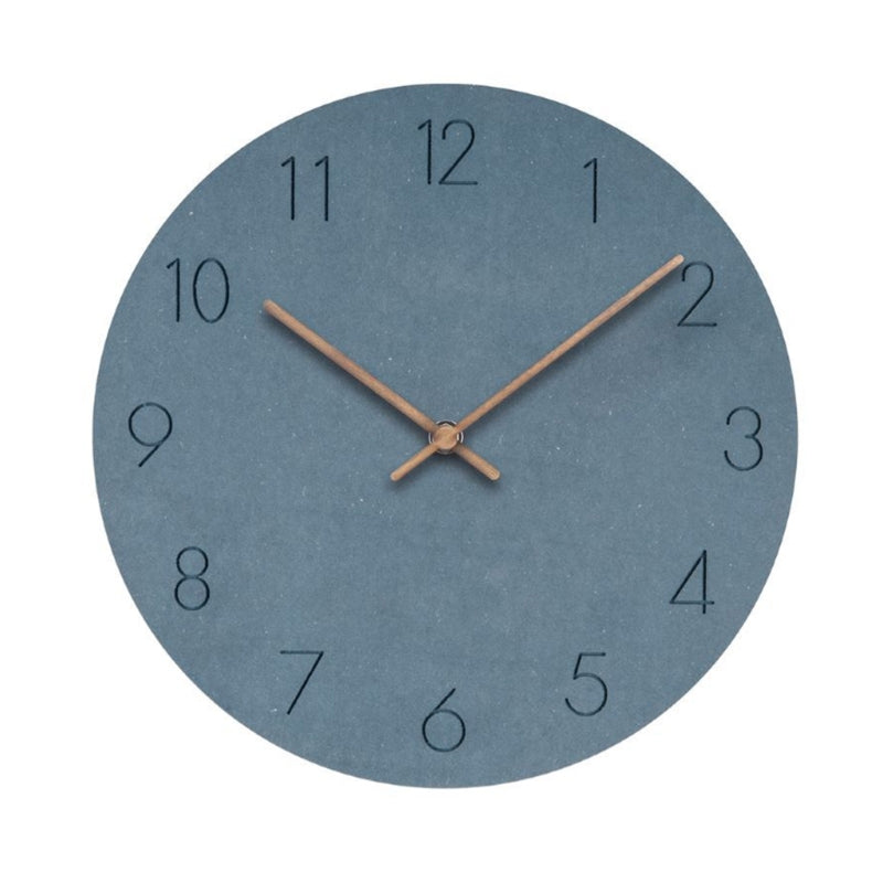 Wooden Simple Round Wall Clock Non Ticking Silent Clocks Modern Office Wall Clocks Homes Decor Easy to Read