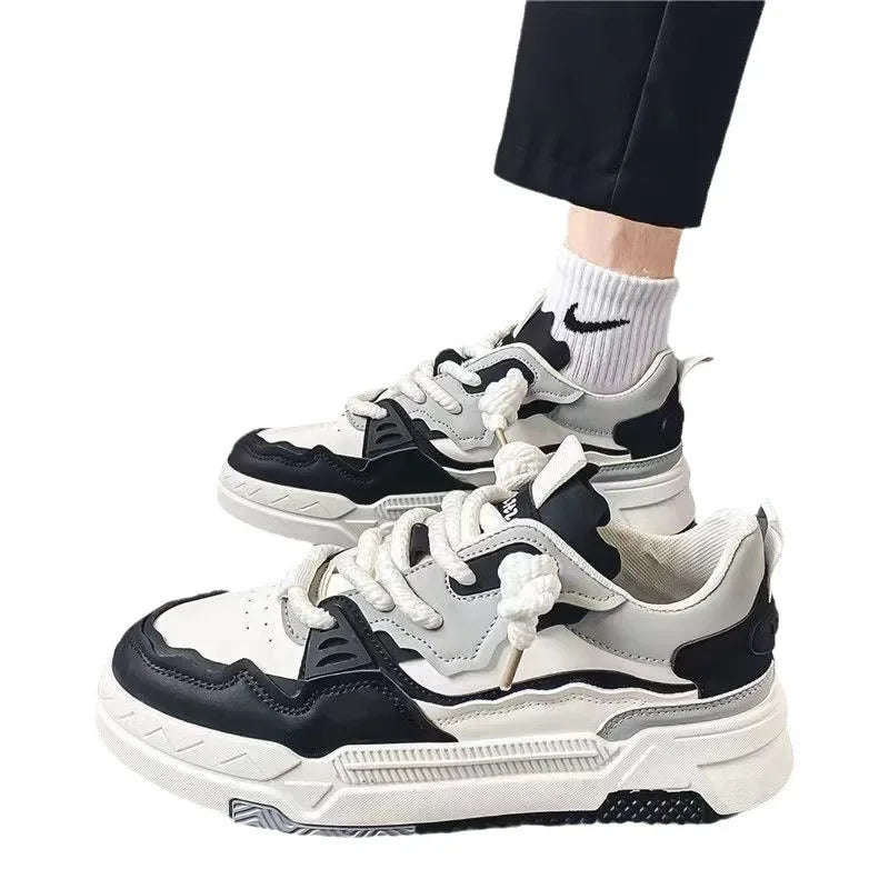New Shoes Men Spring Male Sneakers Sports Korean Fashion Skateboard Chunky Sole Casual Men's Sneakers Running Brethable Trainers
