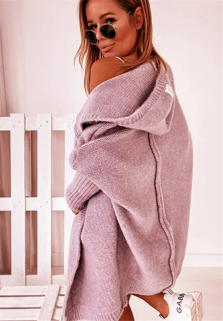 KapuzenPullover Fledermaus-Form - OneSize, 3/4-Ärmel, Stretch