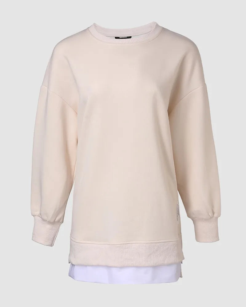 HerbstMode KleidZip O-Ausschnitt -Gewicht 350g Dicke Std