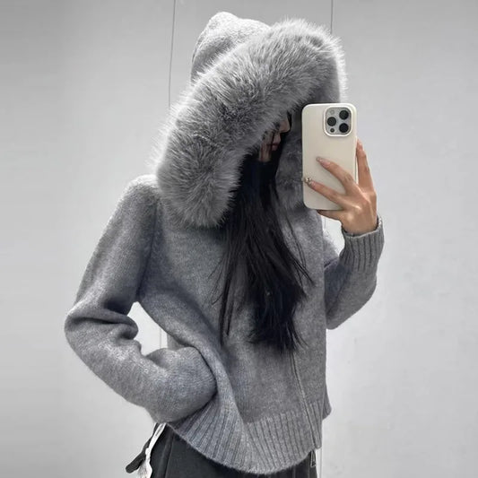 CN Zhejiang Cardigan Kapuze - Größe M, Gewicht >320 g/m²