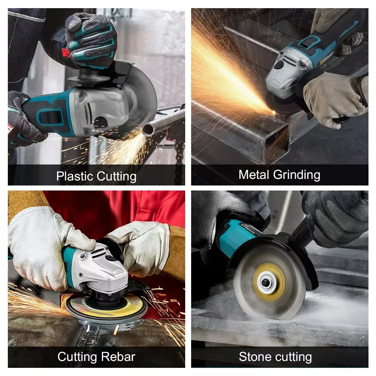 Elektrische Werkzeuge-Set: Brushless Impact Wrench, Drill, Angle Grinder, Electric Hammer for Makita 18v Battery