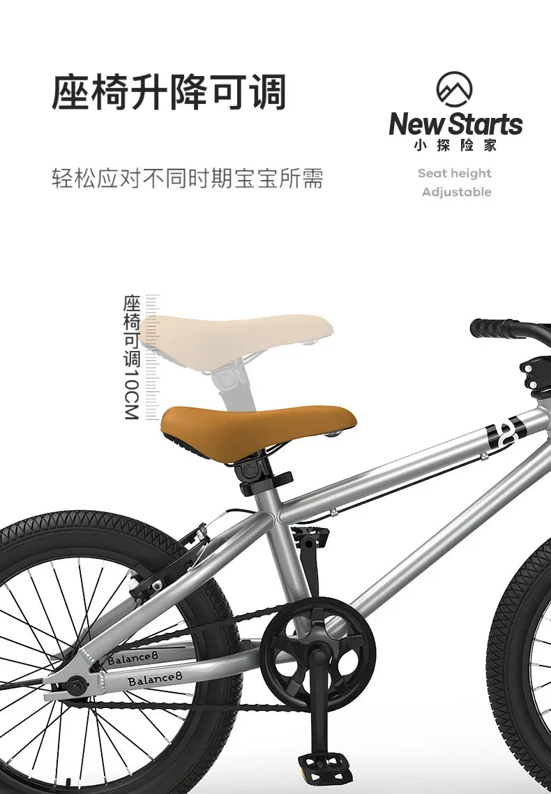 Kinder-Fahrrad 2025: Disc Brake Children's 16-inch Mountain Bike with Auxiliary Wheels - for Boys and Girls 6-12 Years Old Pedal Children's Bicycle Collection