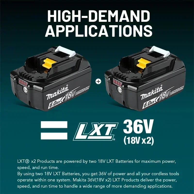 Makita 100% Original 18V Rechargeable Power Tool Battery 6Ah/5Ah/9Ah 18V BL1830 BL1850 BL1840 BL1860,Replaceable LED Lithium-ion