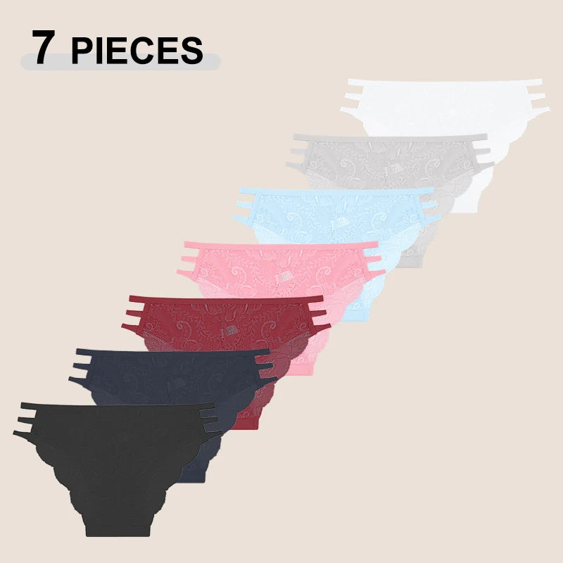 All Of Me N667 Spitzenwäsche Low Waist - 7er Set Viskose