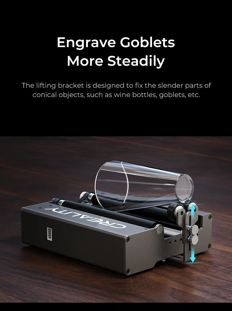 Creality Rotary Roller 2025 - Laser-Gravur Zubehör - CR-Laser Falcon 10W 22W Kompatibel Graviermaschine