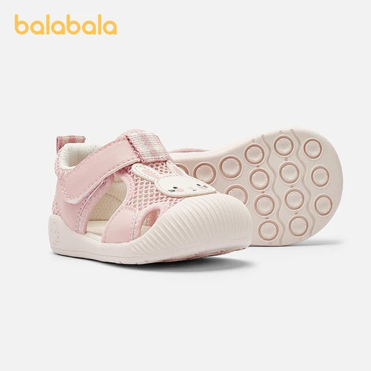 Balabala Baby Mädchen Sandalen Sommer 2025 - Weiche Sohle Atmungsaktive Strand Schuhe - Für Outdoor Casual Kleidung