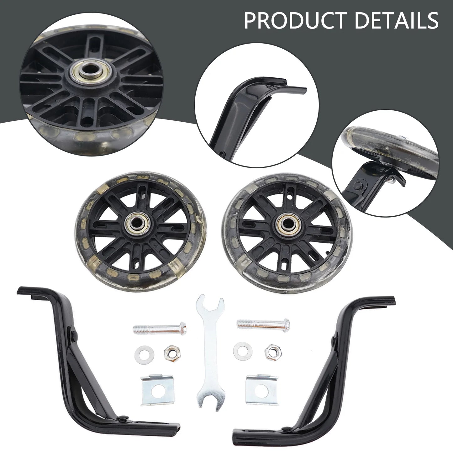 Stability Enhancing Bicycle Support Wheels for Children Suitable For Use With Popular Sizes of For kids' Bikes (14 20 Inches)