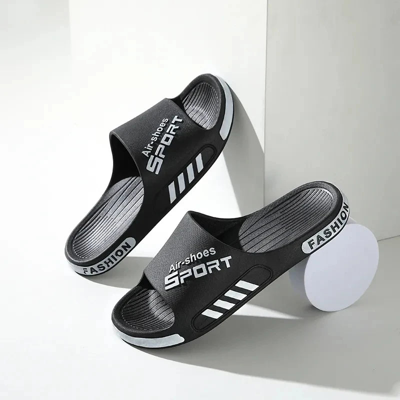 Mode Herren Hausschuhe PVC Weich Sohle Rutschfest Slides Casual Outdoor Strand Flip Flops Heim Badezimmer Paare Hausschuhe Neue Sandale