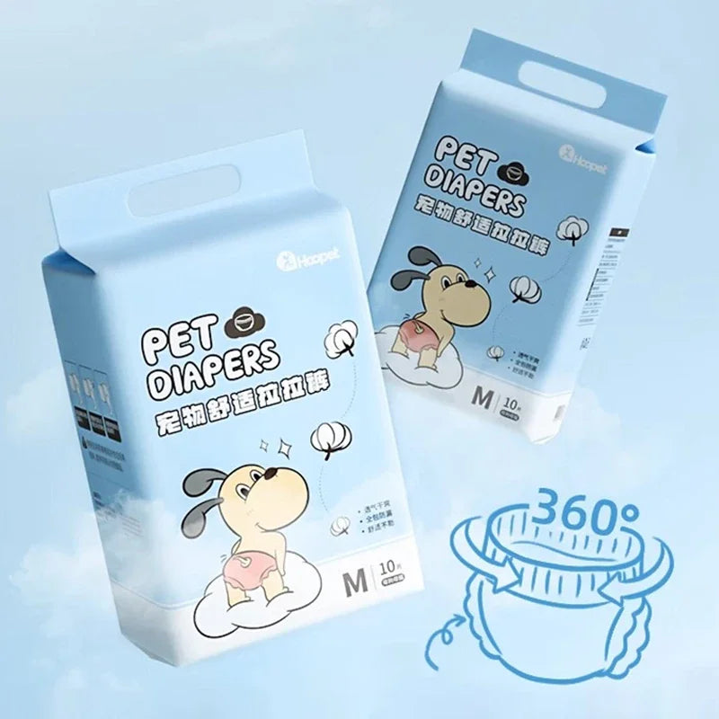 MOONBIFFY Einweg-Hundewindeln Superabsorption - 10 St, M