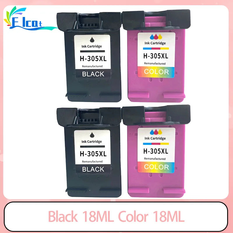 CHANGXI 305XL Wiederaufbereitet - 18ml Schwarz 18ml Farbe HP