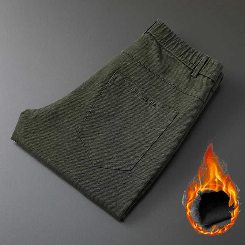 Pantaloni CN Warmfleece - Talie elastică din bumbac, model standard