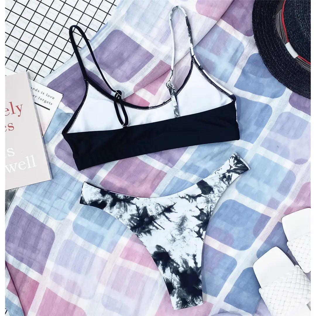 14 Farben S-XL Elegant Leopard Bikini: Varleinsar Wire-Free Low Waist Brasilianischer - Zweiteilig Beach Style Polsterung Leopard-Muster