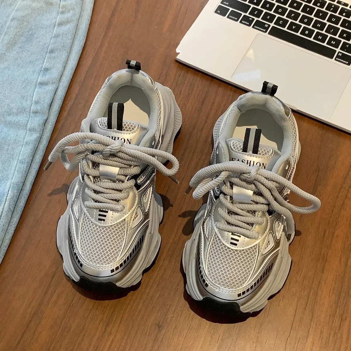 Fashion Platform Sneakers for Women Casual Non Slip Thick Sole Sports Shoes Woman Comfortable Casual Sports Shoes Zapatos Mujer