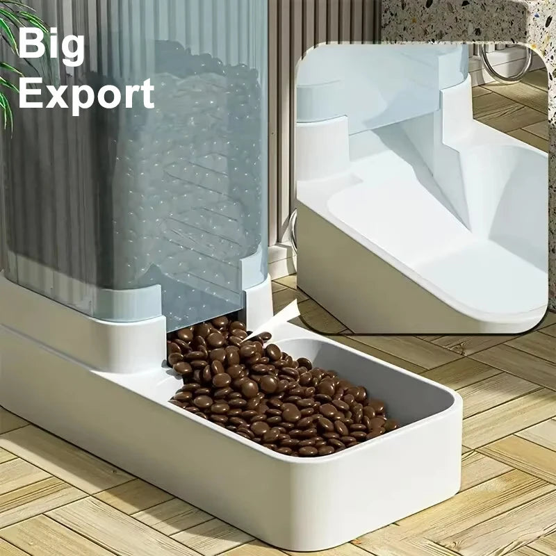 Große Kapazität Pet Feeder 2025 - Automatisch Pet Wasser Spender - Hunde Katzen Food Storage Spender Langlebig Cat Drinker Hunde Feeder