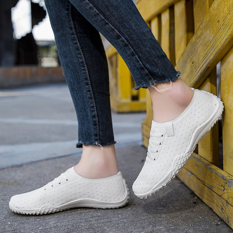 Barefoot Sneakers Women Soft Sole Casual Shoes Comfortable Breathable Outdoor Footwear Flats Vulcanized Shoe Size 36-42