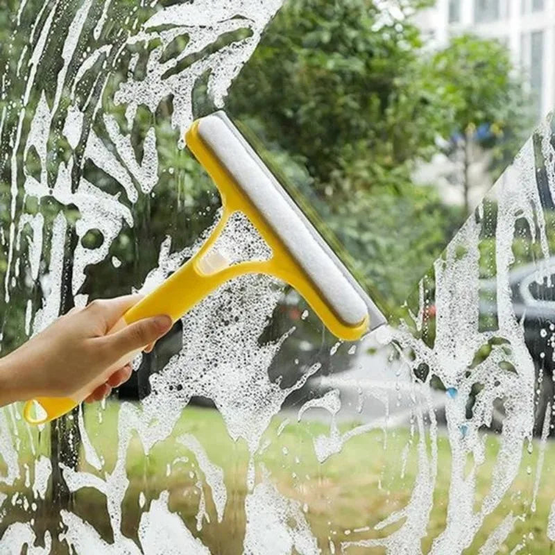 Multifunktions Glas Wischer 2025 - Home Fenster Reinigungs Bürste Sprayer - Reinigungs Seife Bürste Auto Gummi Bürste